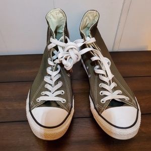 Converse all star olive green
